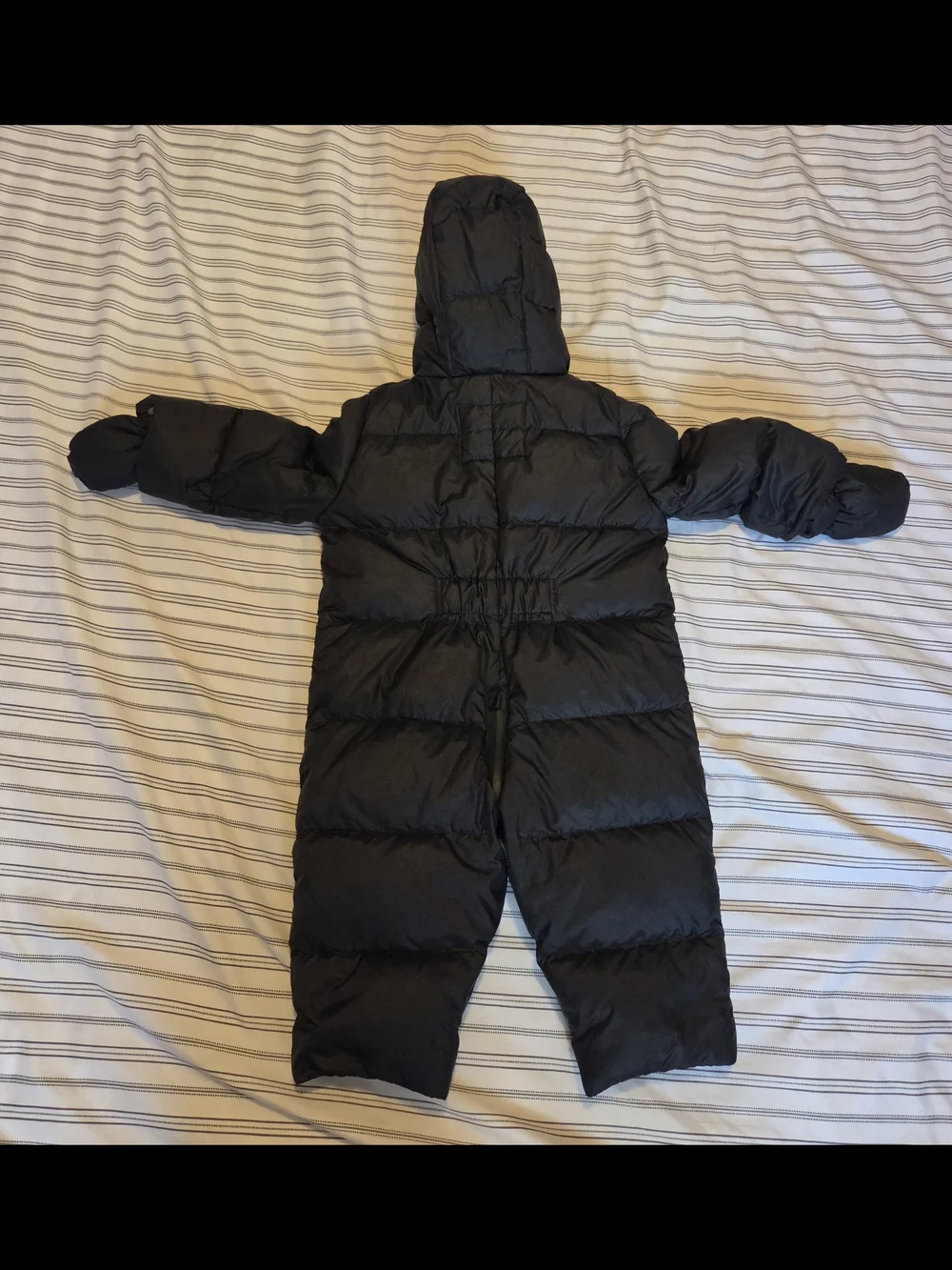 Burberry Black Puffer Baby One-Piece Snowsuit